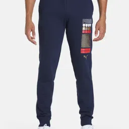 Puma x ONE8 Blue Slim Fit Joggers-image-8