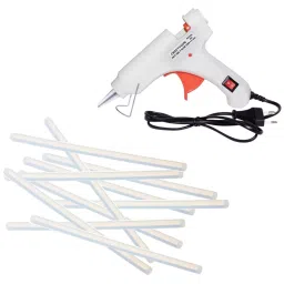 CRAFTYGUN 20 W Glue Gun with 10 Sticks ON OFF Switch & Indicator 7 mm Stick Diameter White, SH_(WHITEE)MINI-20WWT-10-ST-picture-24