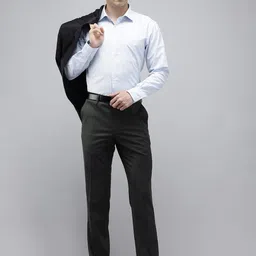 Van Heusen Men Slim Fit Formal Trousers image 2