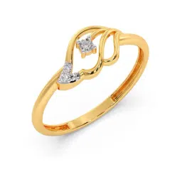 Candere by Kalyan Jewellers Stylish Design 14k Yellow Gold & Diamond Ring-picture-34