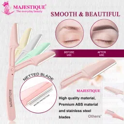 Majestique Foldable & Reusable Facial Hair Razor for Women image 3