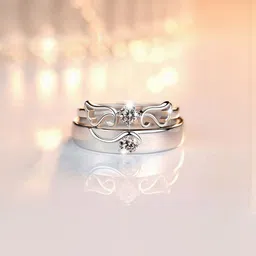 J.S ENTERPRISES Unisex Silver-Toned Stainless Steel Finger Ring-picture-27