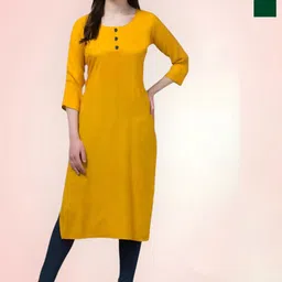 Coft Selection Of 2 Round Neck Three-Quarter Sleeves Straight Kurta-image-18