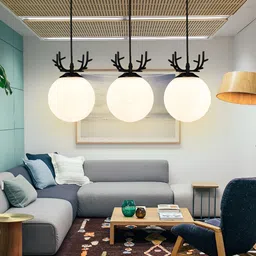 KINIS Modern and Unique Style Black & White Quirky Ceiling Lamp image 2