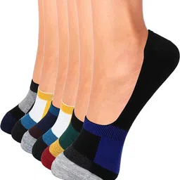 VOICI Unisex Pack of 6 No-Show Socks image 3