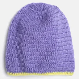 MayRa Knits Unicorn Design Hand Knitted Cap - Blue image 2