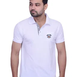 LA MILANO Men Polo Collar Applique Slim Fit T-shirt-picture-31
