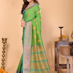 yourwish Woven Design Zari Kanjeevaram Saree image 4
