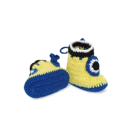 CHUTPUT Infant Kids Set Of 2 Hand-knitted Crochet Woollen Booties image 4