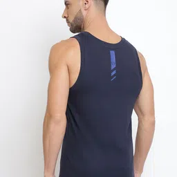 van heusen innerwear Van Heusen Sport Men Navy Graphic Print Super Soft All Day Comfort Vest IHQVT1VSNVN70021 image 4