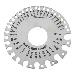 GENERIC Omega 85 mm Stainless Steel Measuring Round & Rectanglar Wire Gauge Set image 2