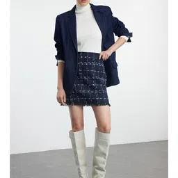 Trendyol Checked A-line Mini Skirt-picture-27
