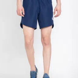 Adidas Dark Blue Regular Fit Logo Printed Sports Shorts-image-36