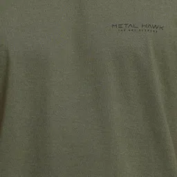 METALHAWK Men Typography Printed T-shirt image 2