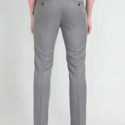 Arrow Grey Regular Fit Self Pattern Trousers image 2
