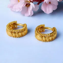 SHREE KRISHNA SHOPPING Unisex Gold-Plated Brass Earrings-picture-15