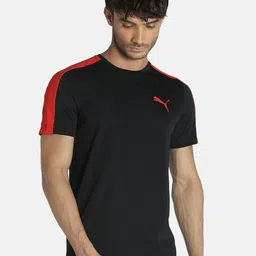 Puma Men Black & Red Teams Czech Republic Printed DryCell T-Shirt-picture-26