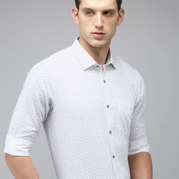 Park Avenue Men Pure Cotton Slim Fit Printed Formal Shirt-image-33