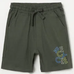 Fame Forever by Lifestyle Kids Olive Cotton Printed Shorts-picture-26