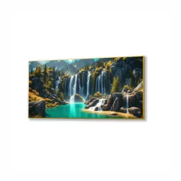 nestroots Green & White 1 Piece Canvas Other Wall Paintings image 4