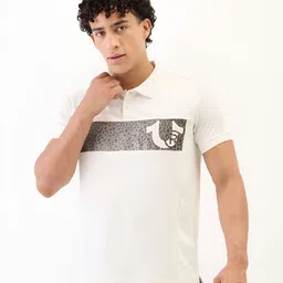 True Religion Graphic Printed Polo Collar Pure Cotton T-shirt-picture-14