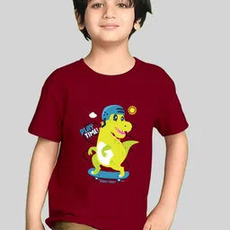Kiddy Viddy Boys Graphic Printed Round Neck T-shirt-picture-14