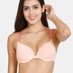 Zivame Pink Medium Coverage T-Shirt Bra-image-84