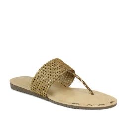 Inc.5 Women's Antique Gold T-Strap Sandals-picture-13