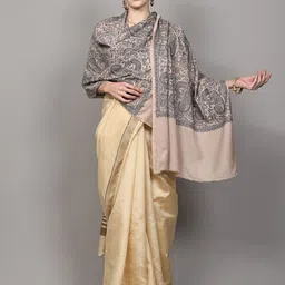 Exotic India Paisley Embroidered Shawl image 3