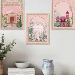 walllane Traditional Wall Art With Frame Home Decor Wall Painting For Living Room Office Bedroom image 3
