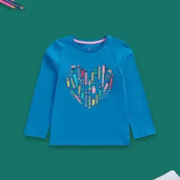 Mothercare Kids Blue Cotton Printed Full Sleeves Top-picture-38
