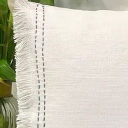 Ammorada White Linen Square Cushion Covers image 4