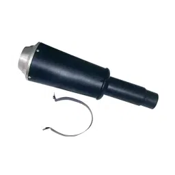 RA Accessories Black Silver Outlet Long Black Silencer Exhaust for Kinetic Boss-image-85