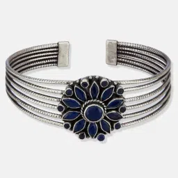 Fabindia Women Silver Adjustable Bangles image 3