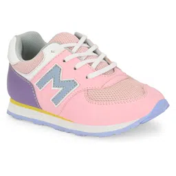 TUSKEY M Patch Detailed Lace Up Closure Jogger Shoes - Pink-picture-14