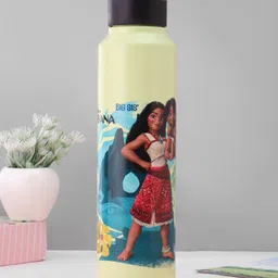 Gluman Stainless Steel Bottle With Iron Moana Print Light Green - 1000 ml-image-36