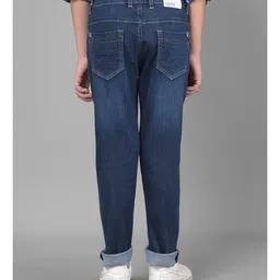 CRIMSOUNE CLUB Cotton Solid Jeans -  Blue image 3