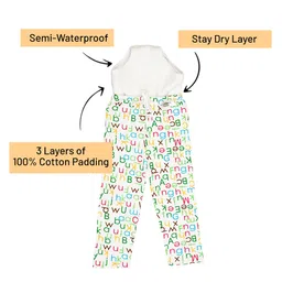 Snugkins Diaper Pants Potty Training Pajamas for Toddlers Boys and Girls. 100% Cotton. Size 4 Fits 4  5 years - Pack of 3 image 3
