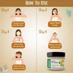 LUVYH De Tan Face Mask- 100 g image 2