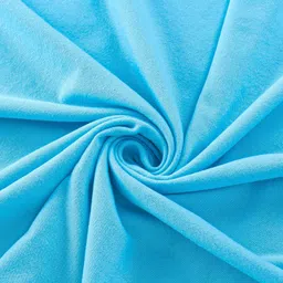 Babyhug Terry Hooded Towel with Whale Patch Detailing L 75 x B 75 cm - Aqua Blue image 5