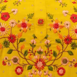 NISHABD Floral Embroidered Thread Work Thread Work Kurti image 2