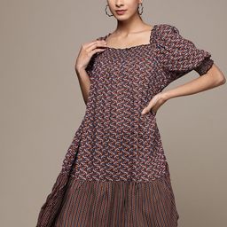 Label Ritu Kumar Multicoloured A-Line Dress-picture-4