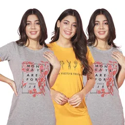 TRENDY WORLD Women Cotton Tshirts-image-84