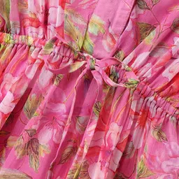 ARIAS By LARA DUTTA Girls Floral Print Blouson Dress image 2