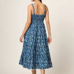 Chandbaali Ethnic Motifs Printed Fit & Flare Midi Dress image 5