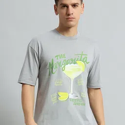 GRIFFEL Men Graphic Printed Round Neck Cotton Oversized T-Shirt-picture-12