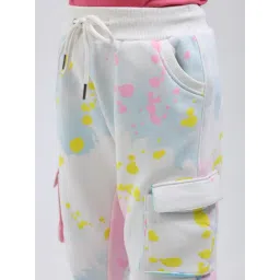 Monte Carlo Girls Off White Printed Regular Fit Tracksuit image 5