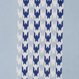 Arrabi Blue & White Striped 8-Seater Table Cover image 3