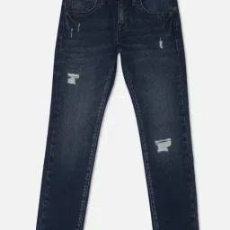 Pepe Jeans Kids Dark Blue Distressed Jeans-picture-35