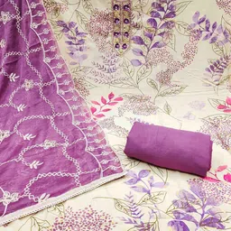 DIVASTRI Printed Unstitched Dress Material image 4